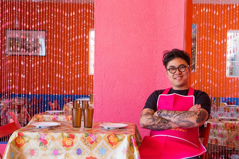 Owner and Chef Kris Yenbamroong at Night Market Song in LA