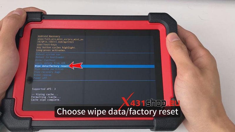 How to do the android recovery of LAUNCH X431 PRO3S+