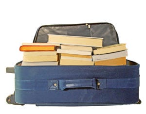 books-in-suitcase