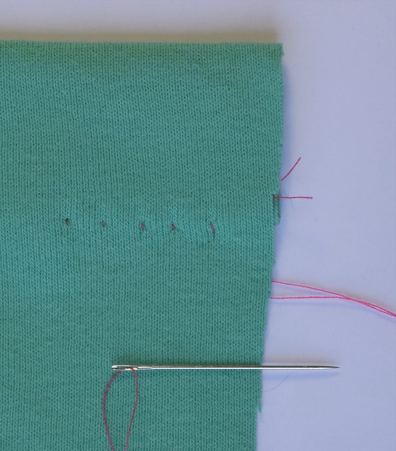 Sometimes it's easier and faster to do sew by hand - this handy guide will show you how hand sewing the hem stitch, which is useful for hemming pants.