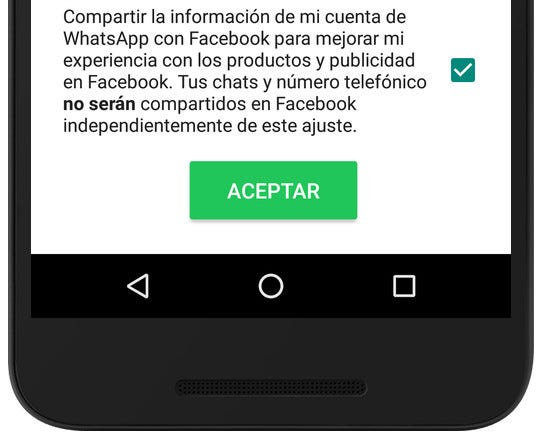 Desactiva Whatsapp Facebook