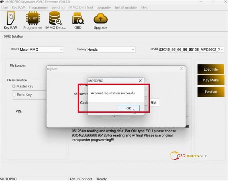 MOTOPRO Key Programmer User Manual_Registration and Update
