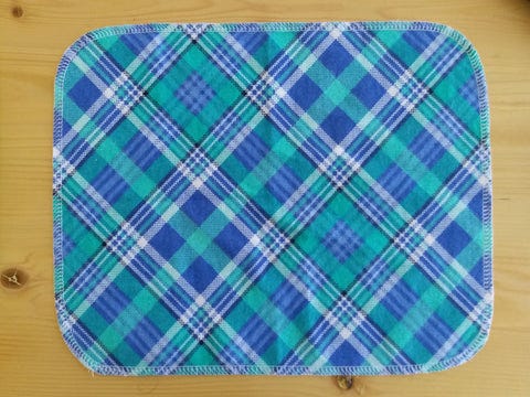 Cotton flannel reusable paper towels