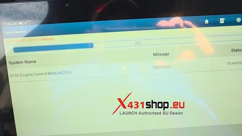 How to Check Benz W213 Real Mileage with LAUNCH X431 PAD7
