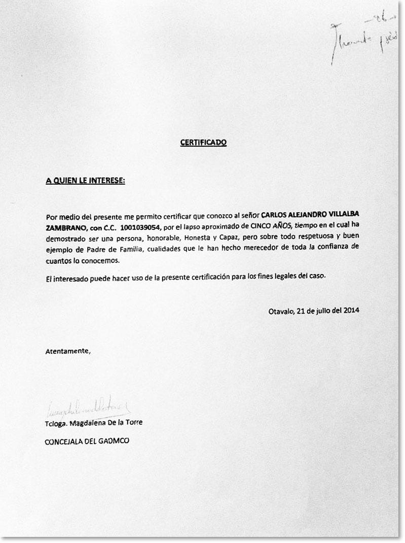 Los AP que firmaron la honorabilidad de un violador