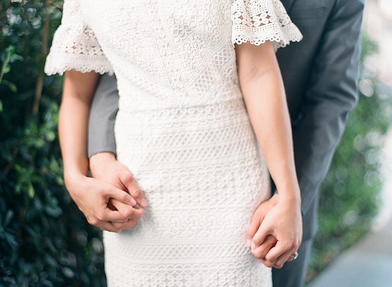wedding dress detail - http://ruffledblog.com/downtown-dallas-rehearsal-dinner-inspiration