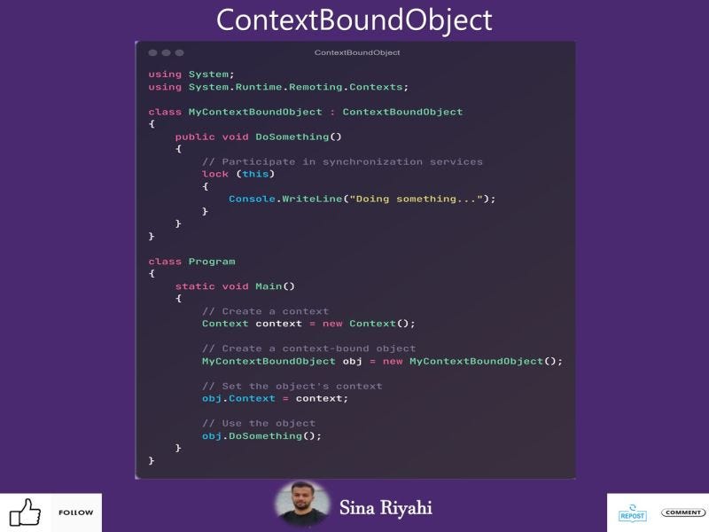 ContextBoundObject