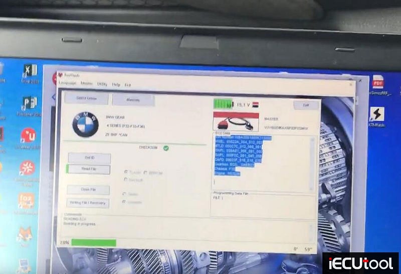 Foxflash Read BMW ZF 8HP Gearbox via OBD