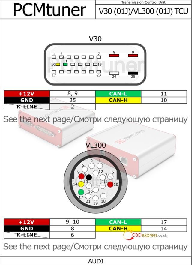 PCMTuner Bench Not Working Solution (Module 58 61 71 wiring diagram attached)