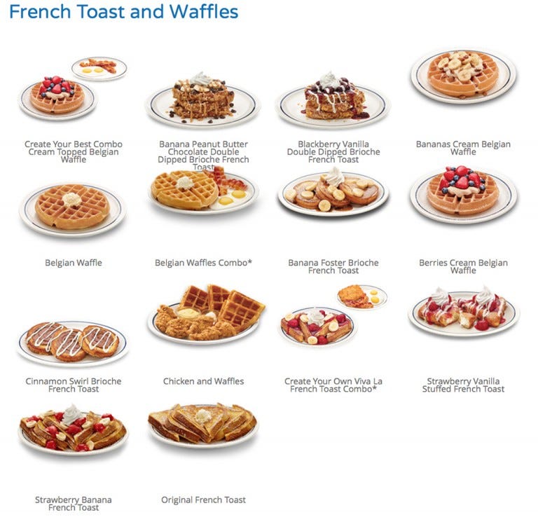 French Toast (Rabanada) e Waffles