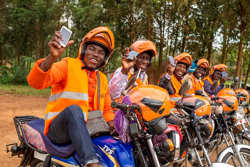 Digitally-enabled SafeBoda riders. Credit: SafeBoda.