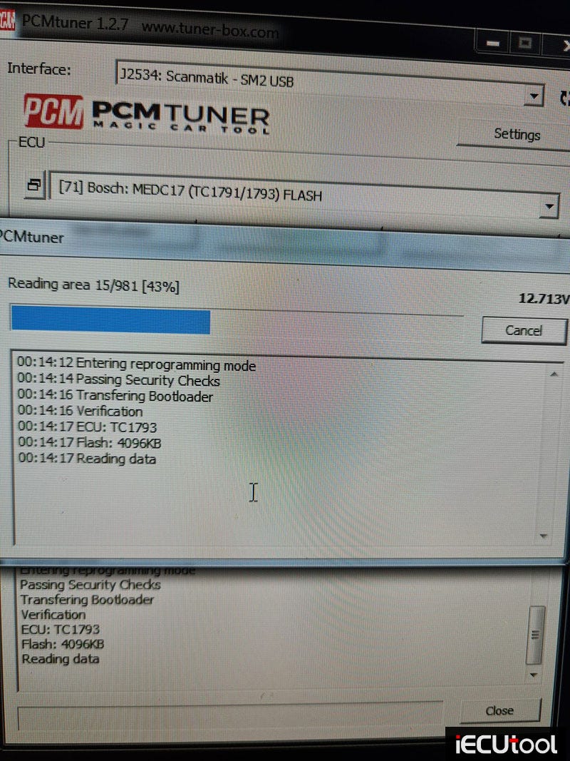PCMtuner module 71 reads Ford Kuga EDC17C70