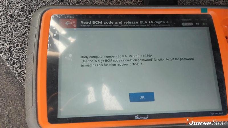 Nissan Datsun add key use Xhorse VVDI Key Tool Plus