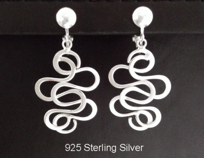 Sterling Silver Clip On Earrings