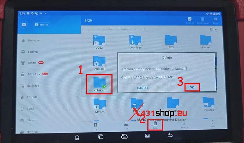 LAUNCH X431診断ソフトウェアX-431アプリの再インストール方法