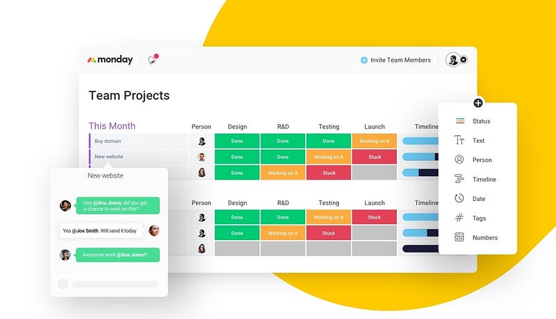 Monday — agile project management tool free