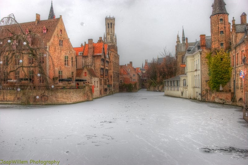 HDR Bruges Frozen Canals