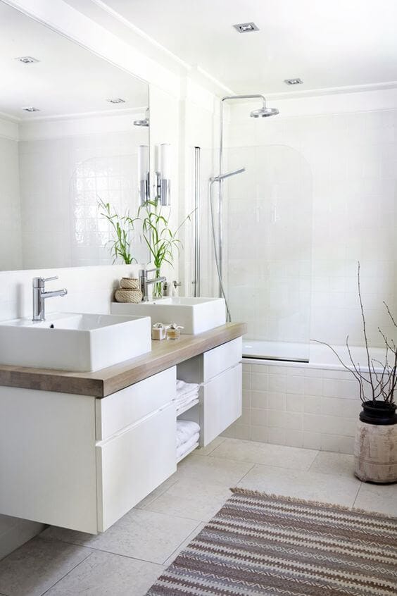 Light Scandinavian bathroom