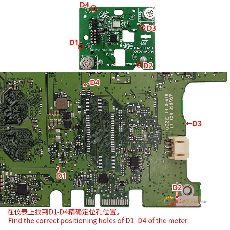 Yanhua Module 39 Installation Guide for Benz HU7 Instrument