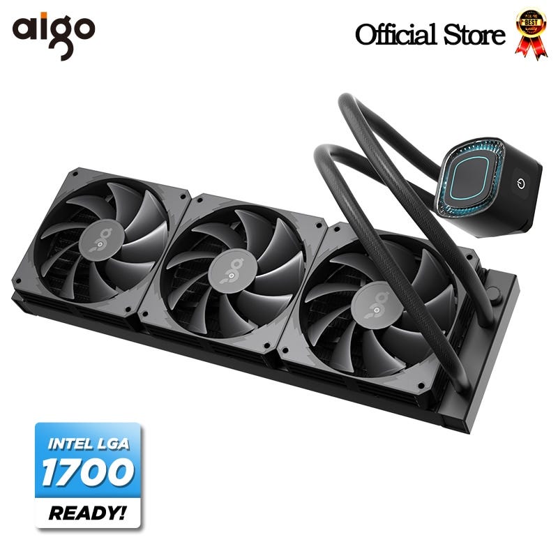 Aigo Water Cooling CPU Cooler 240 360mm Fan Liquid Heatsink Integrated Radiator For Intel LGA 1700 2011 1151 1150 AM3+ AM4 AMD