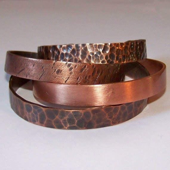 Imitation jewelry prototypes in copper demonstrating early jewelry design process before luxury jewelry production