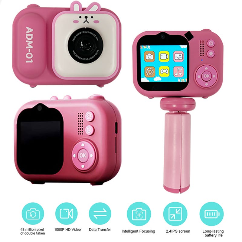 New S11 Children's Camera 2.4-Inch Display 4800W High Definition Dual Camera Mini Cartoon Cute Children's Digital Camera