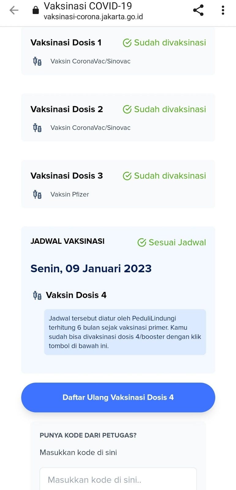 Vaskinasi Booster di Jaki