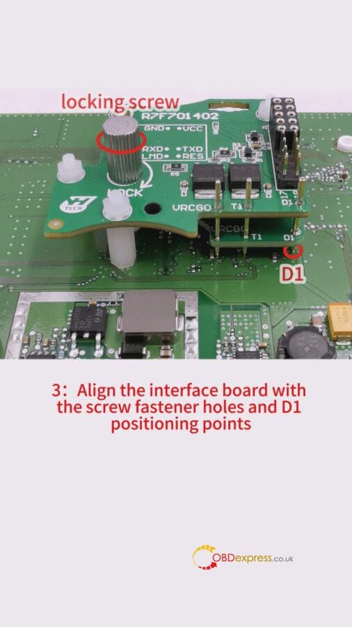 How to install the Yanhua ACDP Module 34 interface board