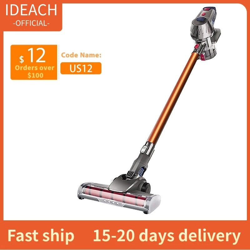 Wireless Handheld Vacuum Cleaner 10kPa 150W Powerful Dual Motor LED Electric Sweeper Cordless Home Car Remove Mites Dust Cleaner