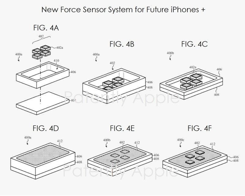 Gelecekteki iPhone'lar için Apple Patent kuvvet sensörü