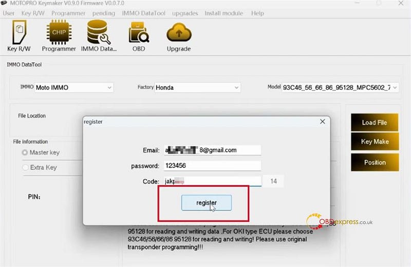 MOTOPRO Key Programmer User Manual_Registration and Update