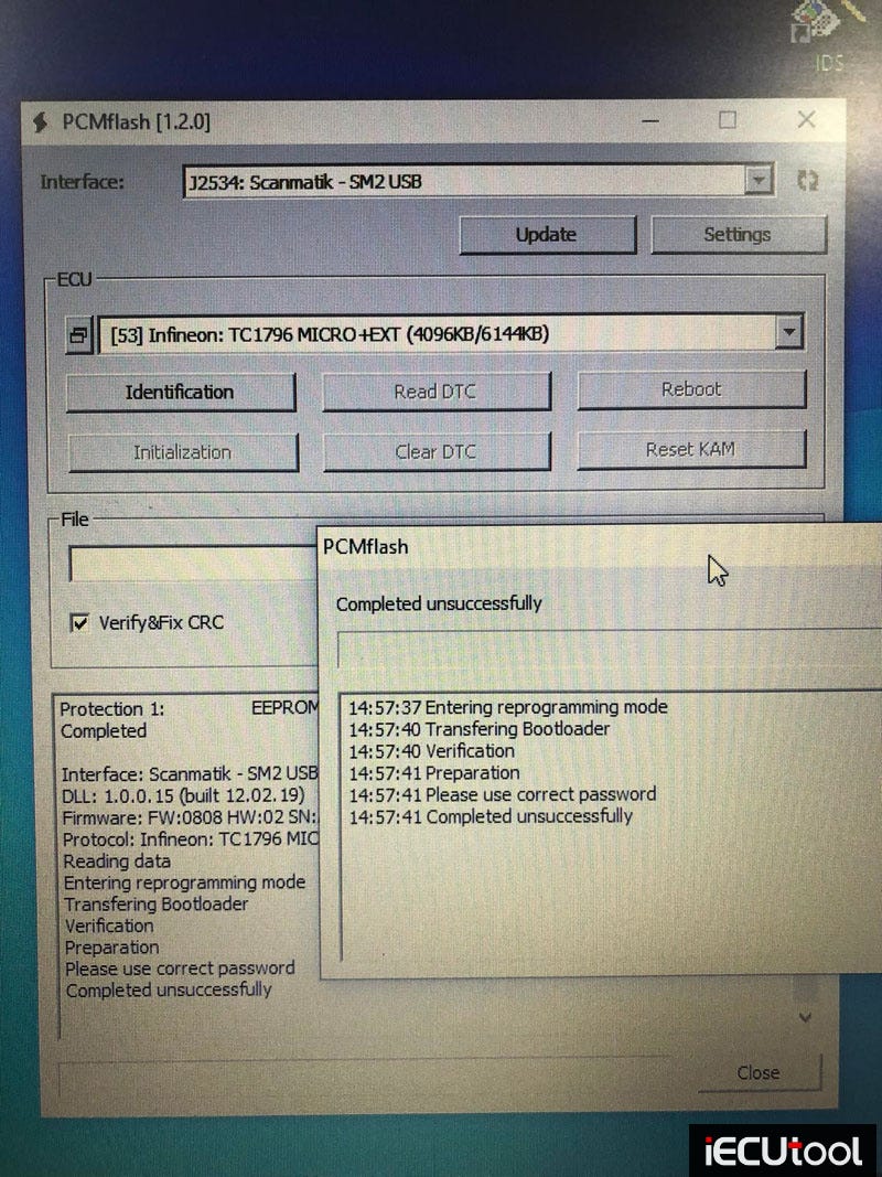 PCMTuner Failed to Read VW EDC17CP20 Password Solution