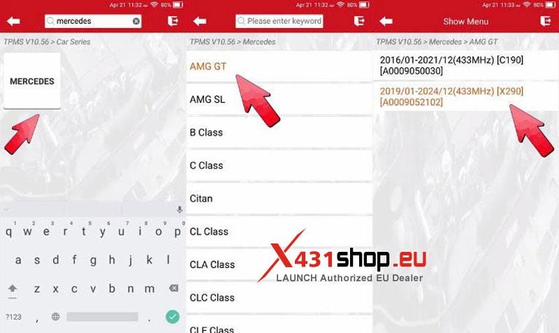 LAUNCH CRT5011 V2を使用してベンツAMG GTのTPMS故障を修理する方法