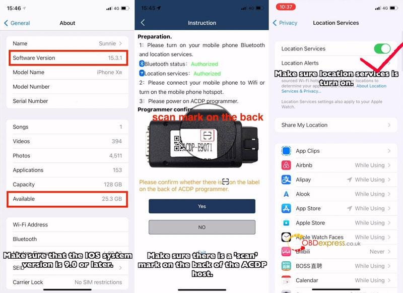 Yanhua Mini ACDP Connect to WIFI on IOS Android Phone