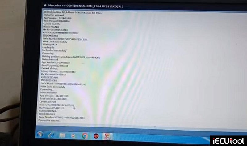 CG FC200 Benz FBS4 ISM Virgin & Data Transfer Guide