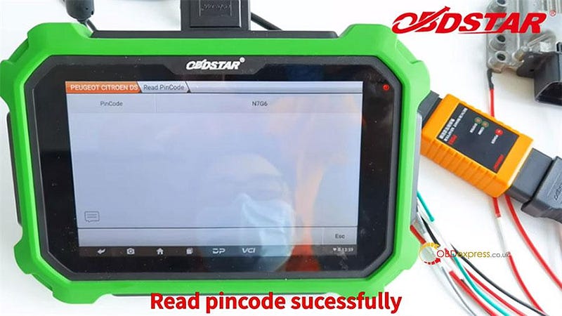 OBDSTAR P003 Kit read BOSCH ECU PinCode via Bench mode