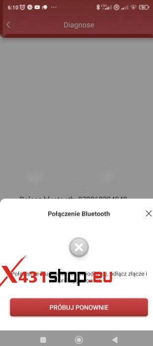 THINKCAR ThinkDiag unable to connect via Bluetooth