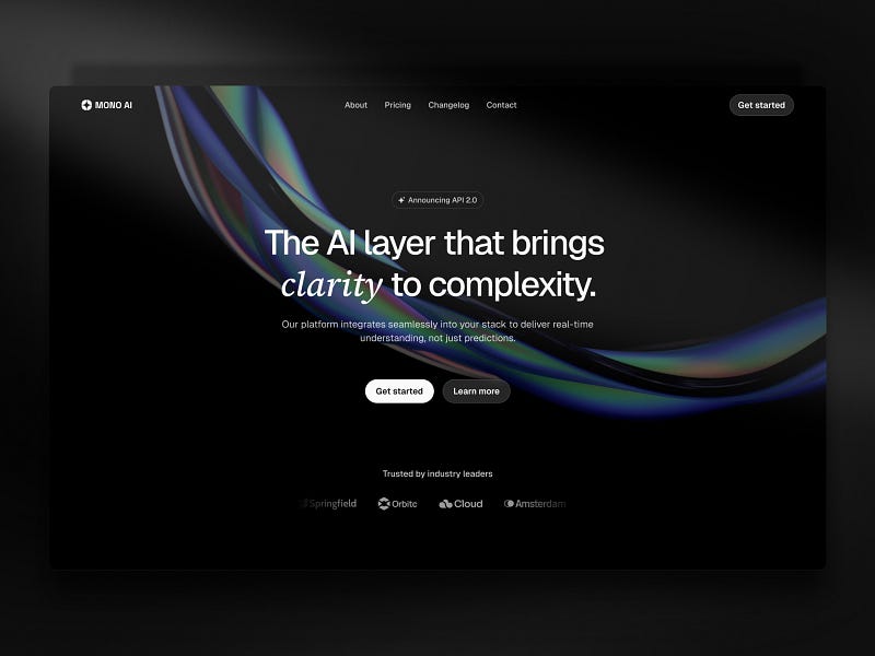 MONO AI — AI & SaaS Template