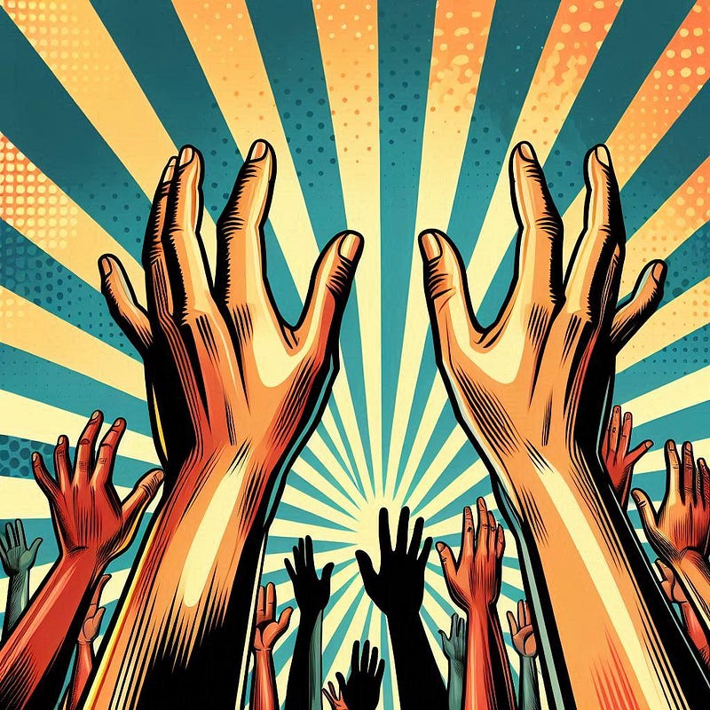 God can be trusted with hands raised