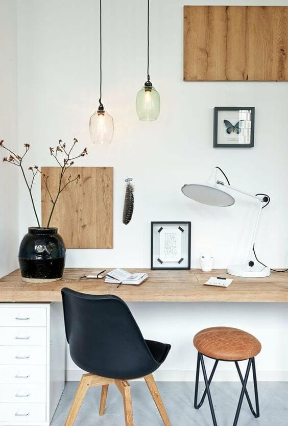 Monochrome Scandinavian office