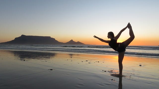 woman yoga cape town