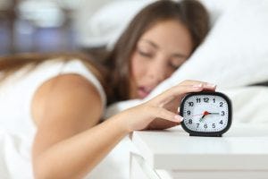 woman bad night's sleep