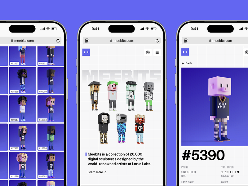Meebits — Interactive Web Experience