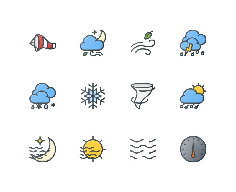 Weather icons by Those Icons