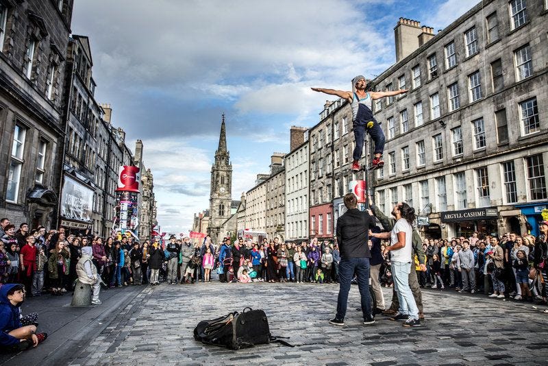 Best student city Edinburgh festival fringe