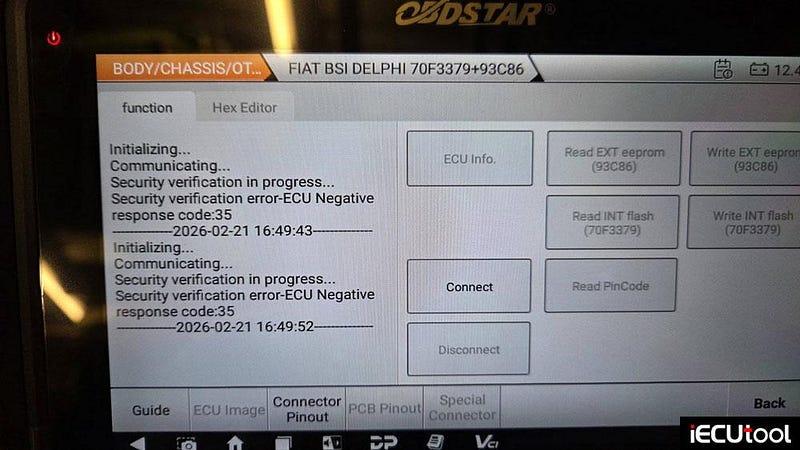 OBDSTAR DC706 Failed to Read Ford KA BSI Solution