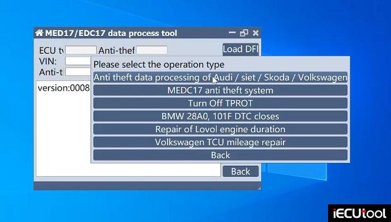 How to Read VW EDC17C54 ECU CS and PIN with CG FC200