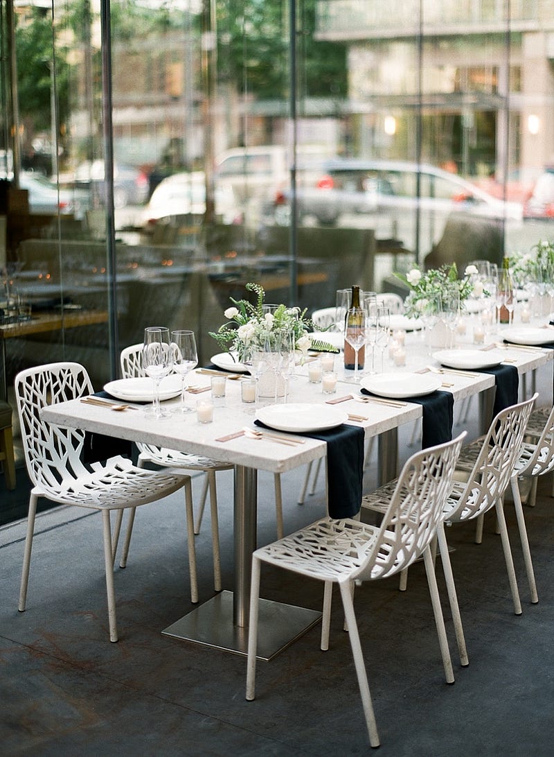Downtown Dallas Rehearsal Dinner Inspiration - http://ruffledblog.com/downtown-dallas-rehearsal-dinner-inspiration