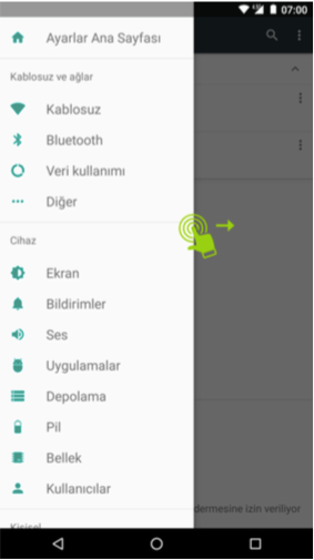 android 7 yeni ayarlar menüsü