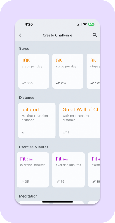 Five Gold Challenge Features